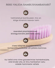 Load image into Gallery viewer, Bambusest hambaharjad lastele